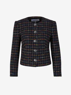 Blazer Tweed Botones