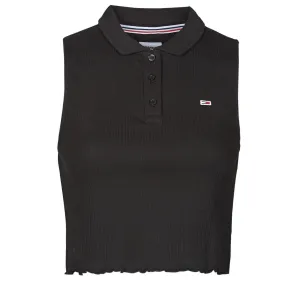 Tommy Hilfiger CROP SLEEVELESS RIB POLO